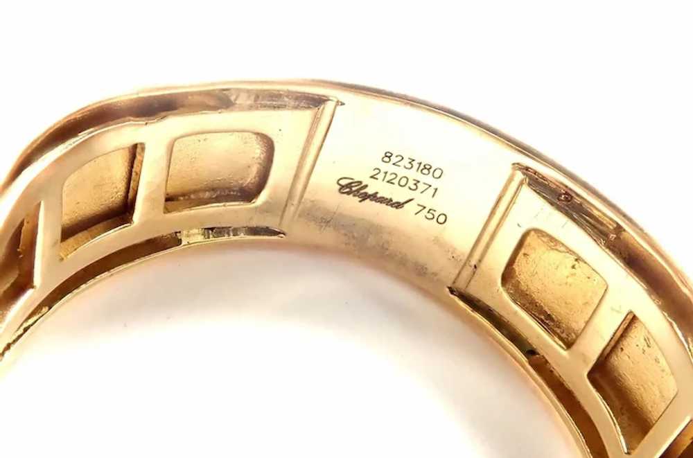 Authentic! Chopard 18k Yellow Gold Happy Curves D… - image 6