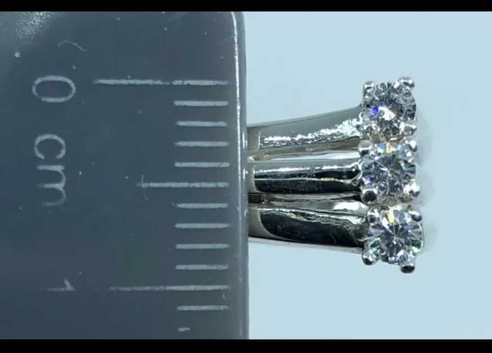 14k Handcrafted Diamonds Ring, free resize - image 2