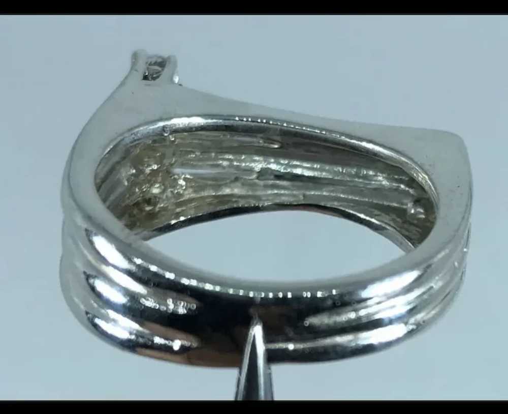 14k Handcrafted Diamonds Ring, free resize - image 3