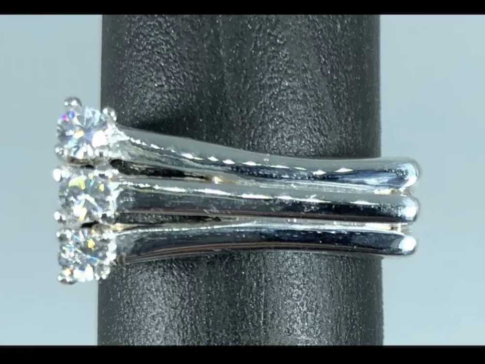 14k Handcrafted Diamonds Ring, free resize - image 5