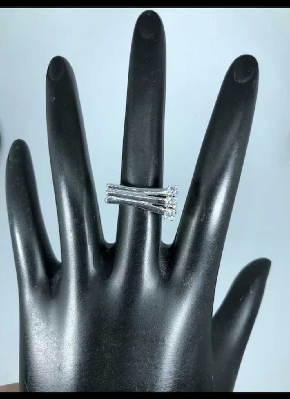 14k Handcrafted Diamonds Ring, free resize - image 8
