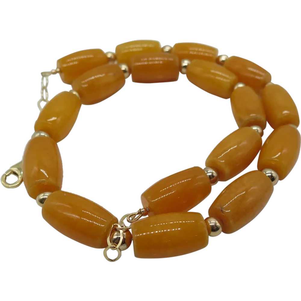 Huge Copal Amber Statement Necklace - image 1