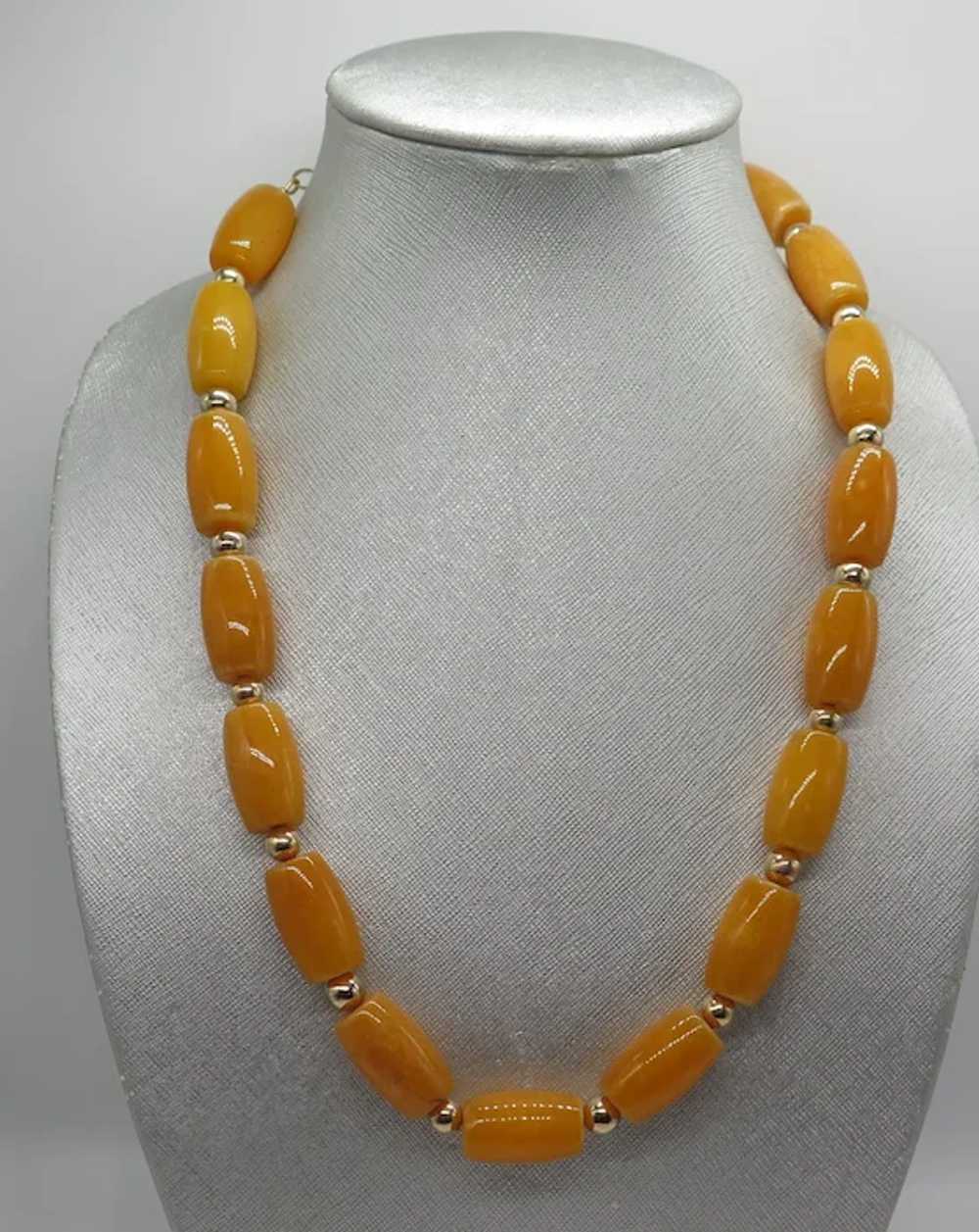 Huge Copal Amber Statement Necklace - image 2