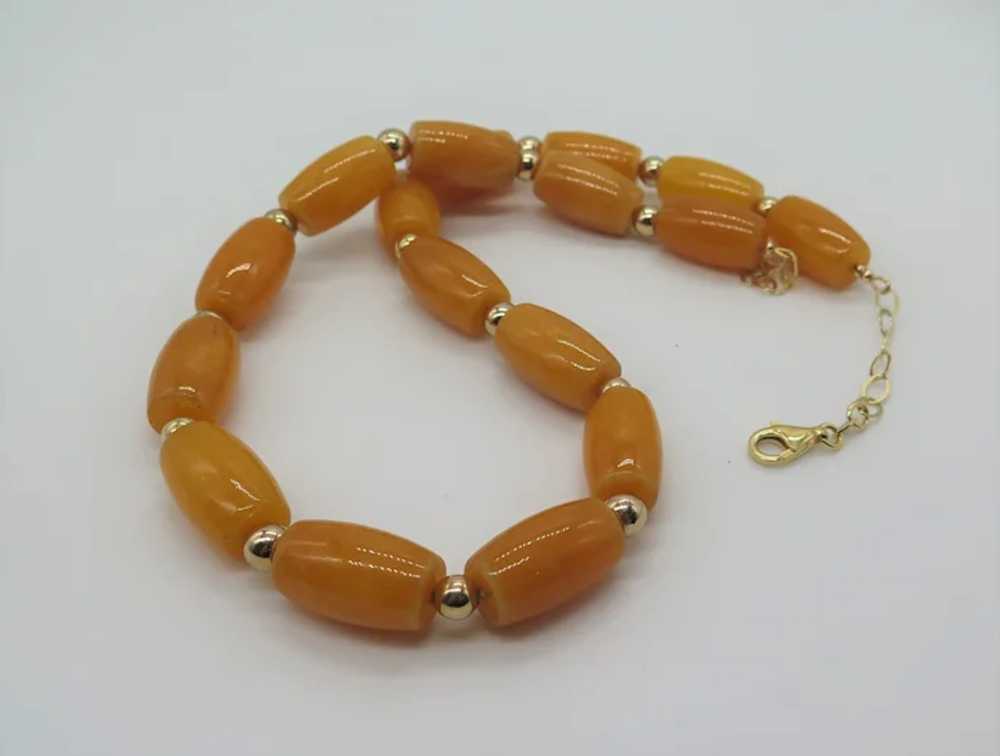 Huge Copal Amber Statement Necklace - image 3