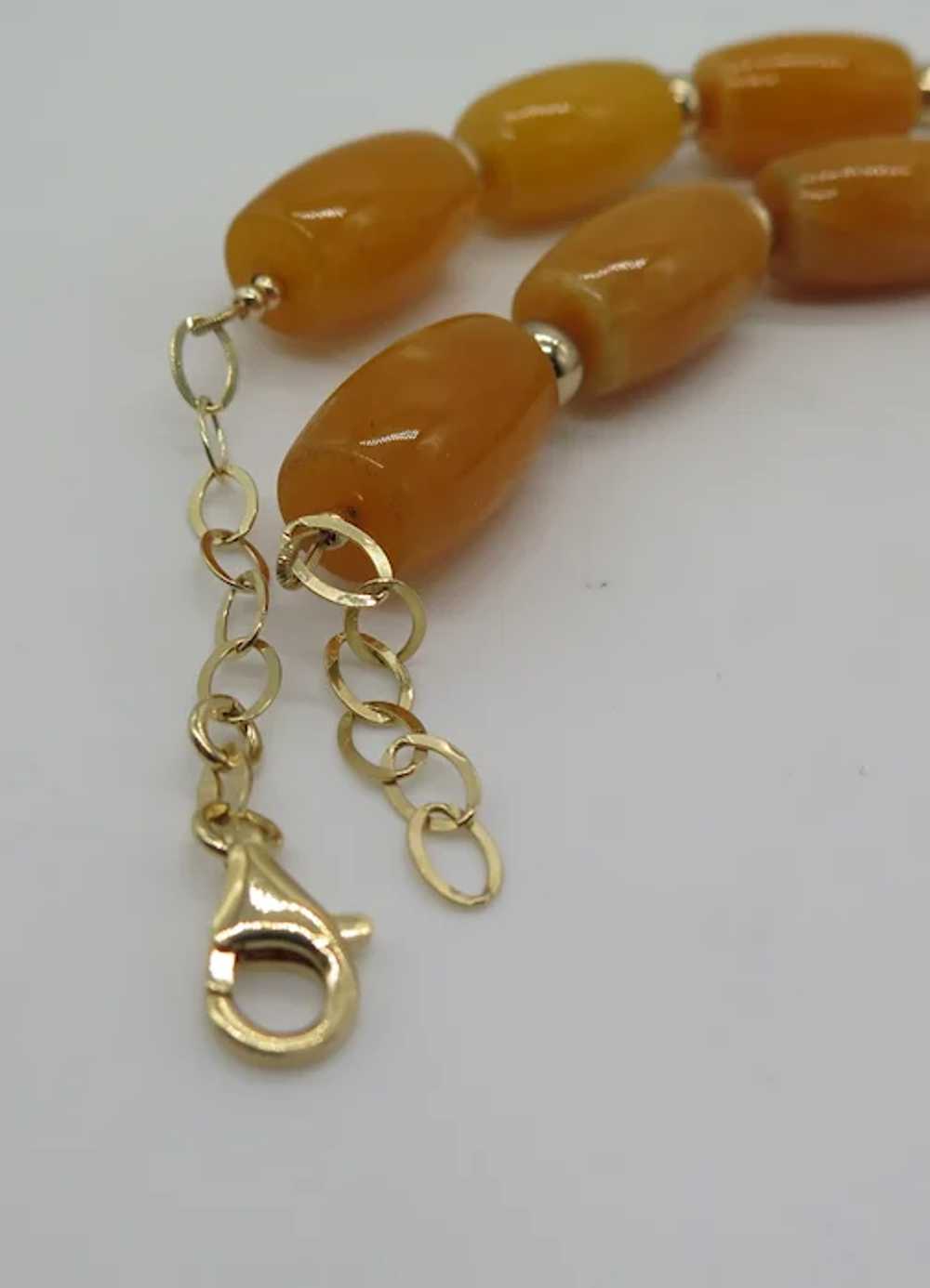 Huge Copal Amber Statement Necklace - image 5