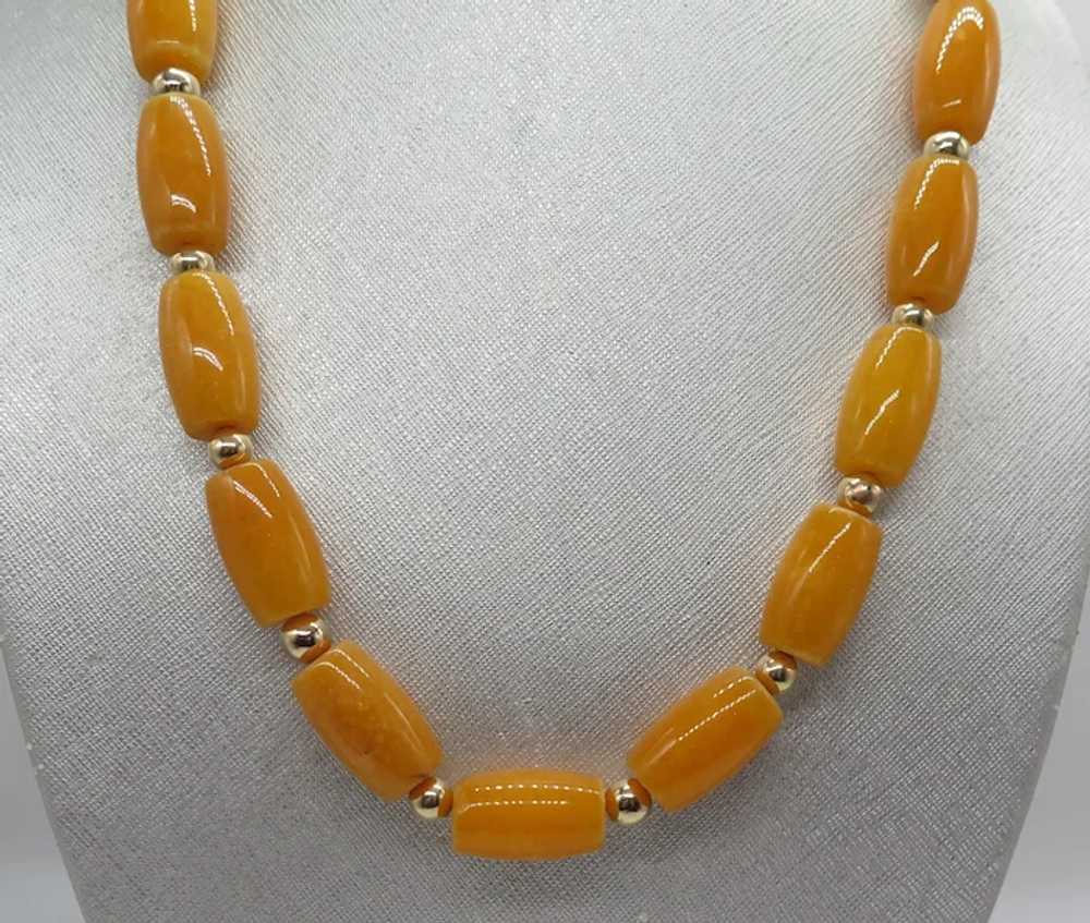 Huge Copal Amber Statement Necklace - image 6