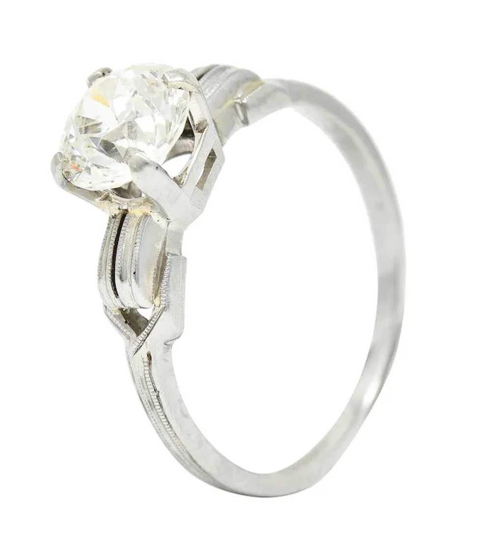 Jabel Art Deco 1.36 CTW Diamond 18 Karat White Go… - image 7