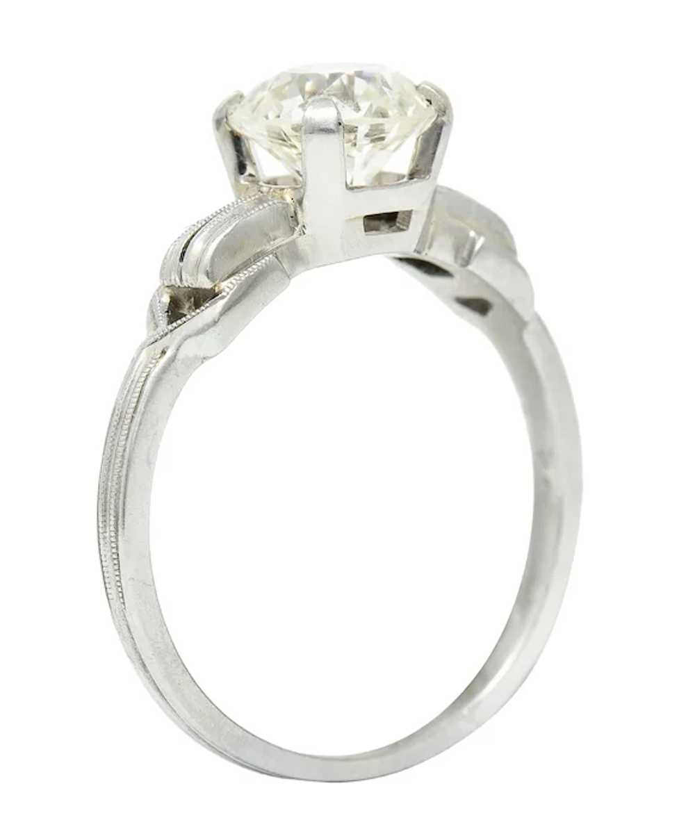 Jabel Art Deco 1.36 CTW Diamond 18 Karat White Go… - image 8