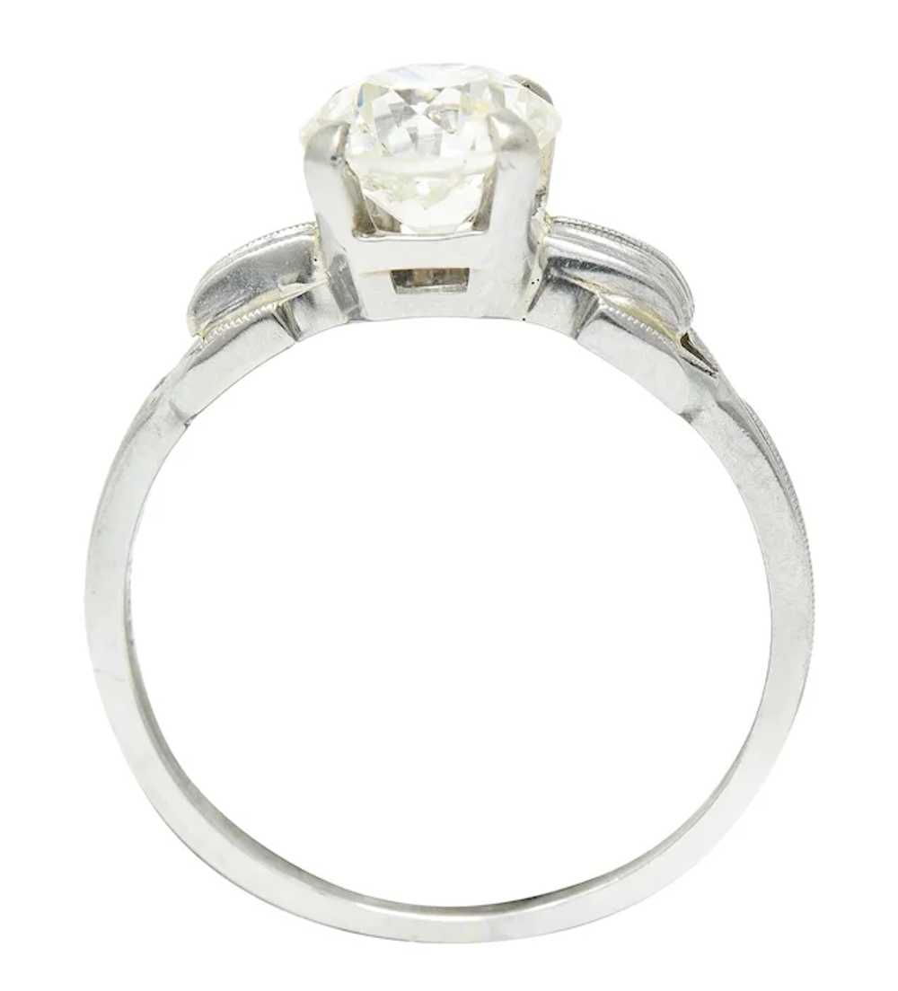 Jabel Art Deco 1.36 CTW Diamond 18 Karat White Go… - image 9