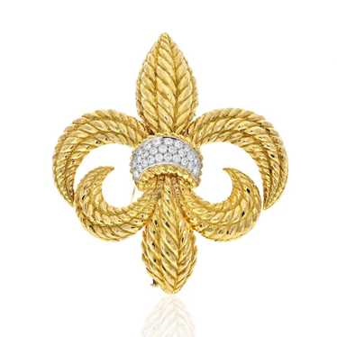 David Webb Platinum pin & brooche - image 1