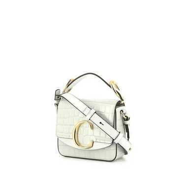 Chloé C shoulder bag in grey blue leather Collect… - image 1