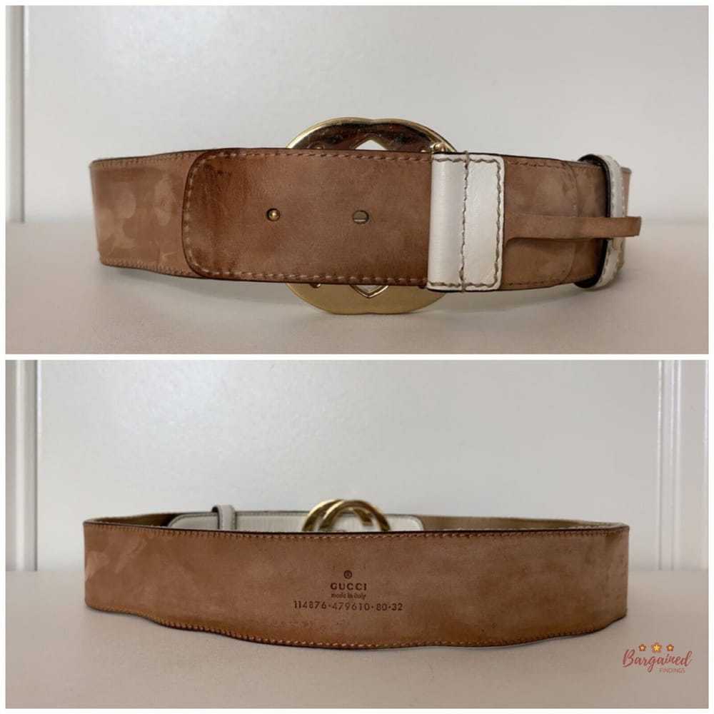 Gucci Interlocking Buckle leather belt - image 10