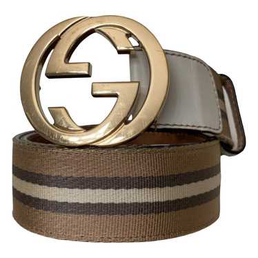 Gucci Interlocking Buckle leather belt - image 1