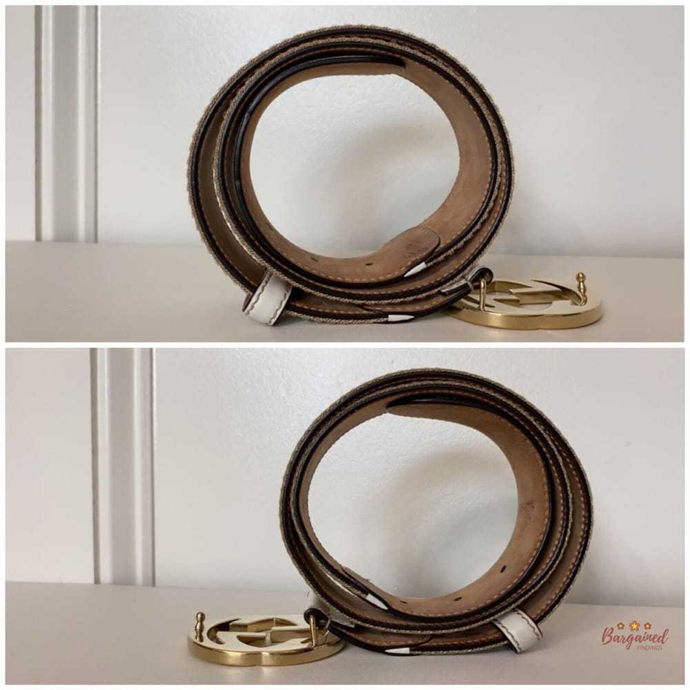 Gucci Interlocking Buckle leather belt - image 2