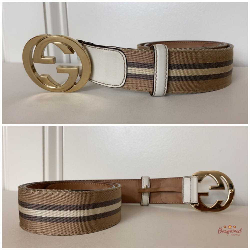 Gucci Interlocking Buckle leather belt - image 3