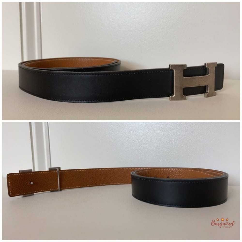 Hermès H leather belt - image 4