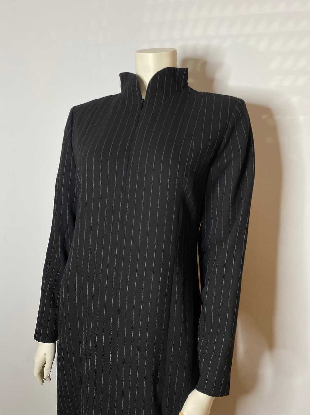 Yves Saint Laurent black striped dress - image 4