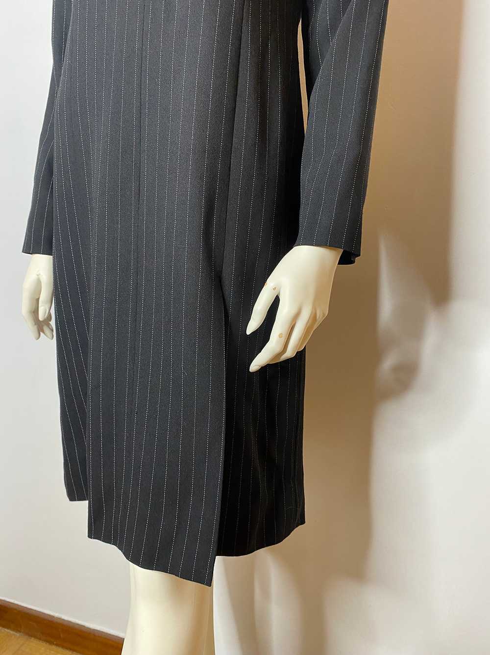 Yves Saint Laurent black striped dress - image 5