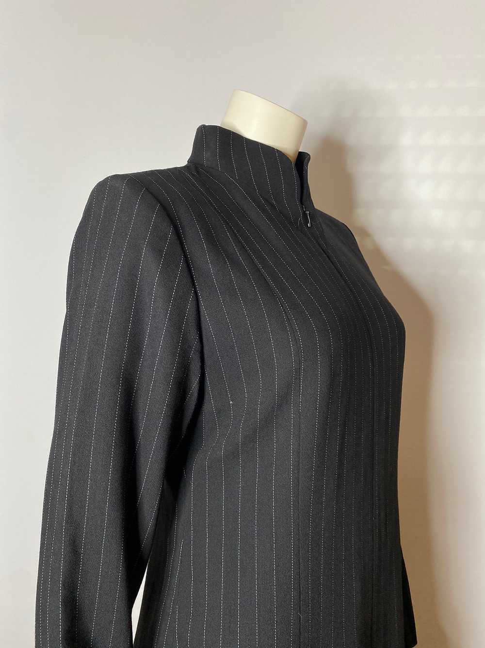 Yves Saint Laurent black striped dress - image 7
