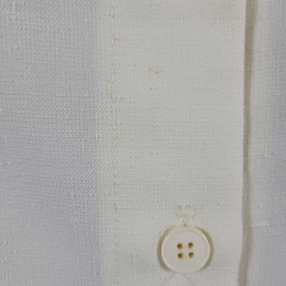 70s/80s Cream Button Front A-Line Skirt - image 6