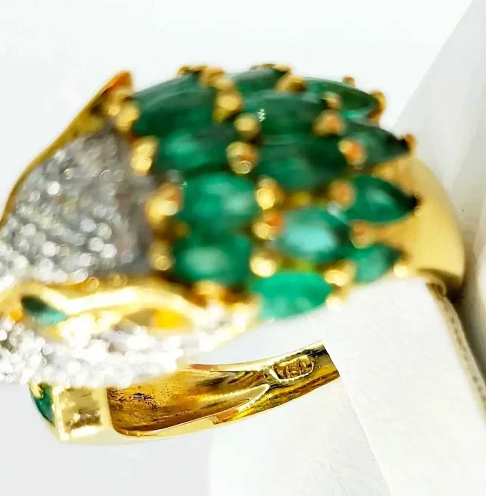 Vintage 2.70 Carat Diamond and Emerald Panther Ri… - image 6