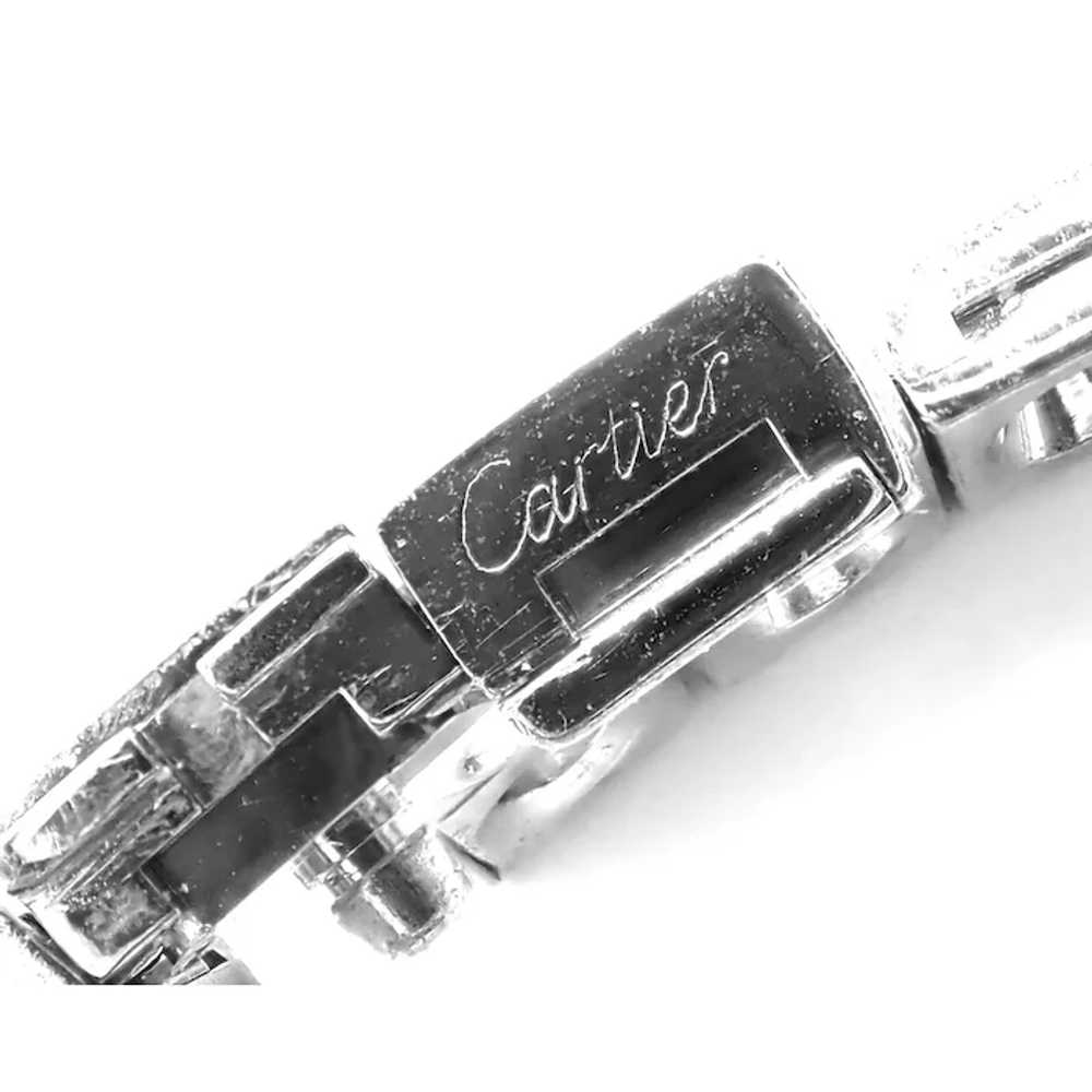 Rare! Authentic Cartier Tectonique 18k White Gold… - image 10