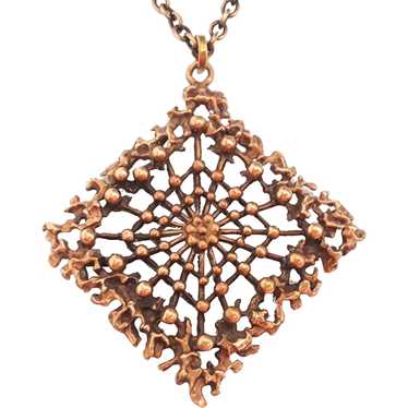 Hannu Ikonen - Bronze Dandelion Necklace - Finland