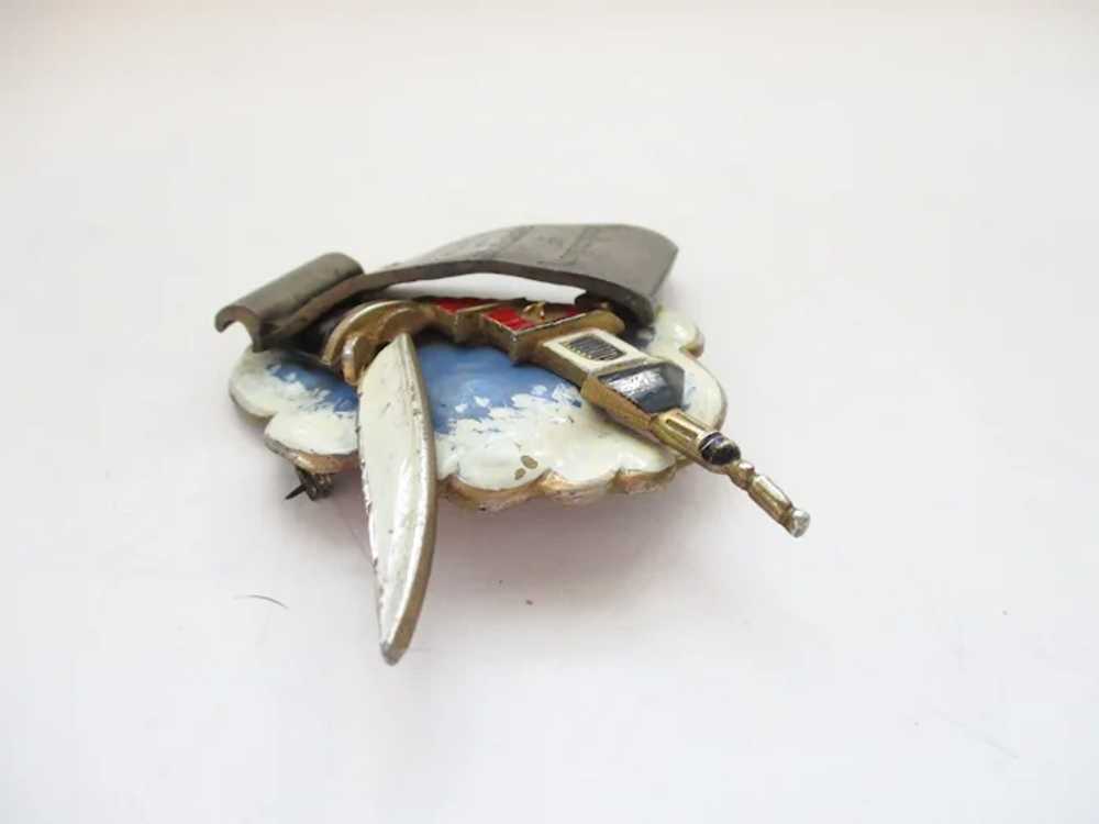 WWII Patriotic Brooch Declaration Of Independence - image 4
