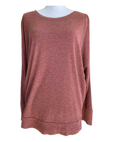 Adrienne Vittadini Heather Rust Batwing Top, XL