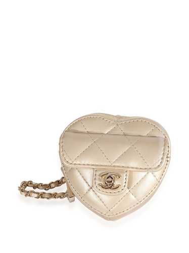 CHANEL Pre-Owned diamond-quilted heart-shaped neck