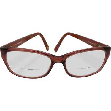 Fossil Red Rectangle Eyeglasses Frames Model 6022 - image 1