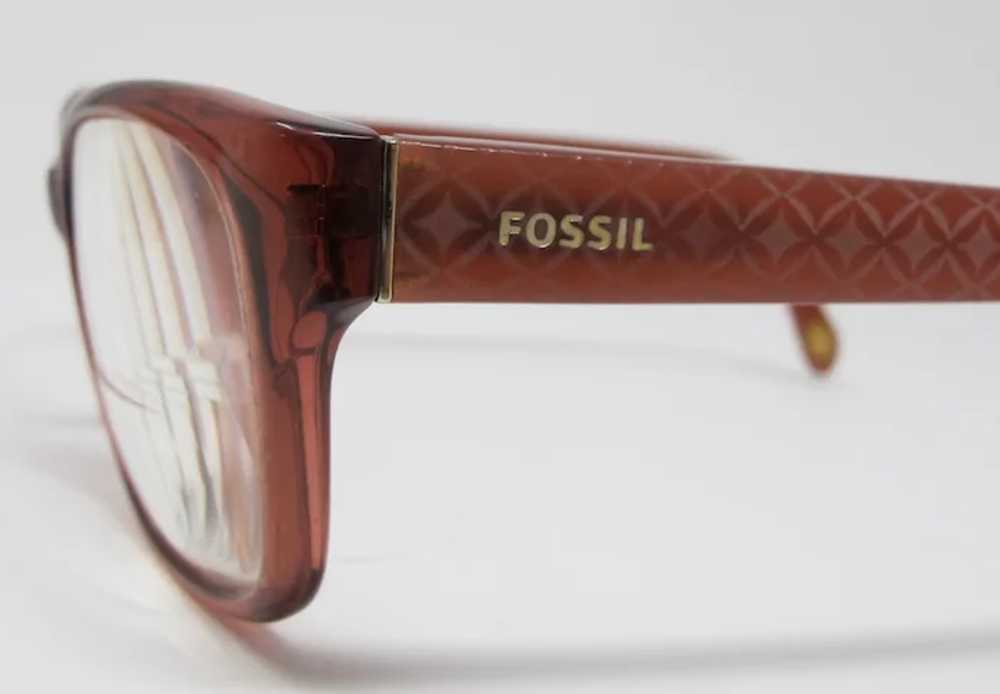 Fossil Red Rectangle Eyeglasses Frames Model 6022 - image 8