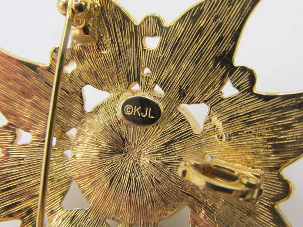 Wonderful Kenneth Jay Lane KJL Moghul Poured Glas… - image 6