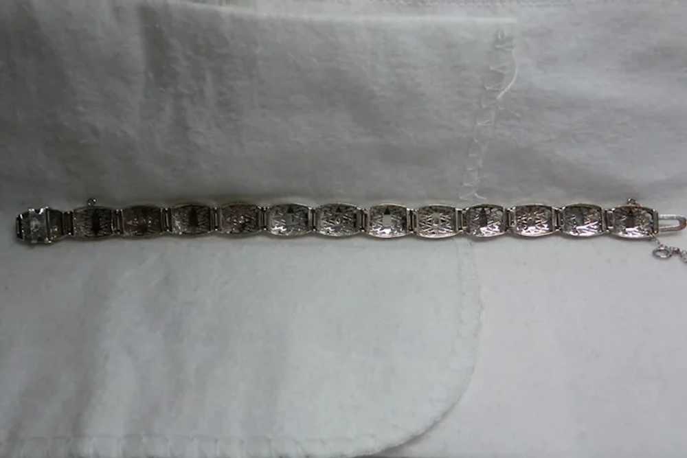 Antique Solid 14kt/Platinum Top Circa 1910 Filigr… - image 8