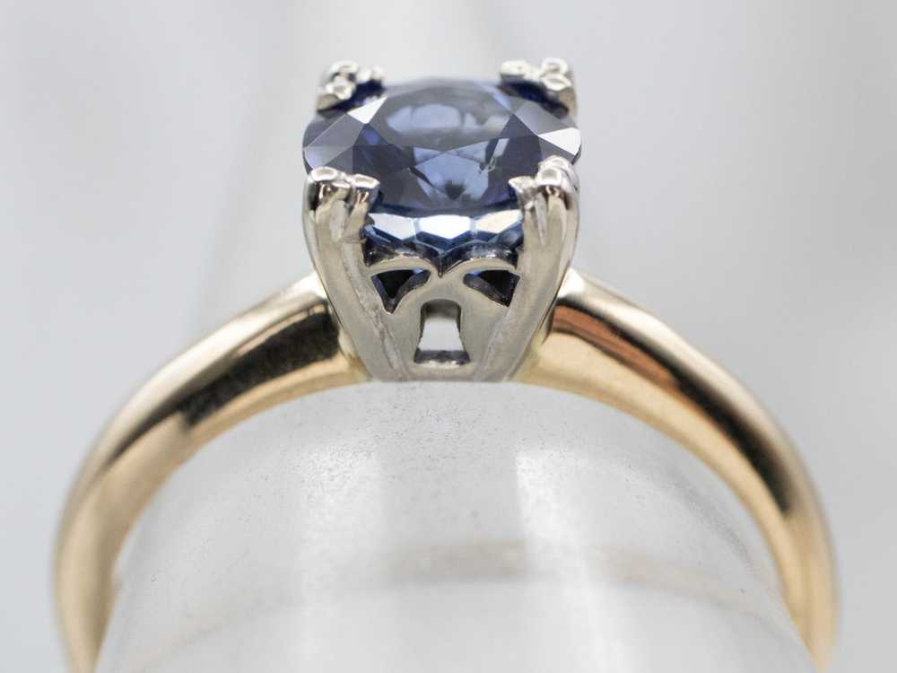 Classic Sapphire Solitaire Ring - image 4
