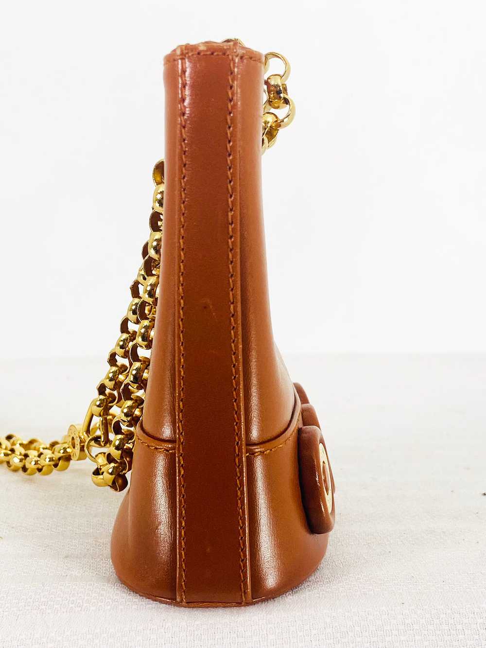 Tiffany & Co Tan Leather Gold Hardware Mini Bucke… - image 3