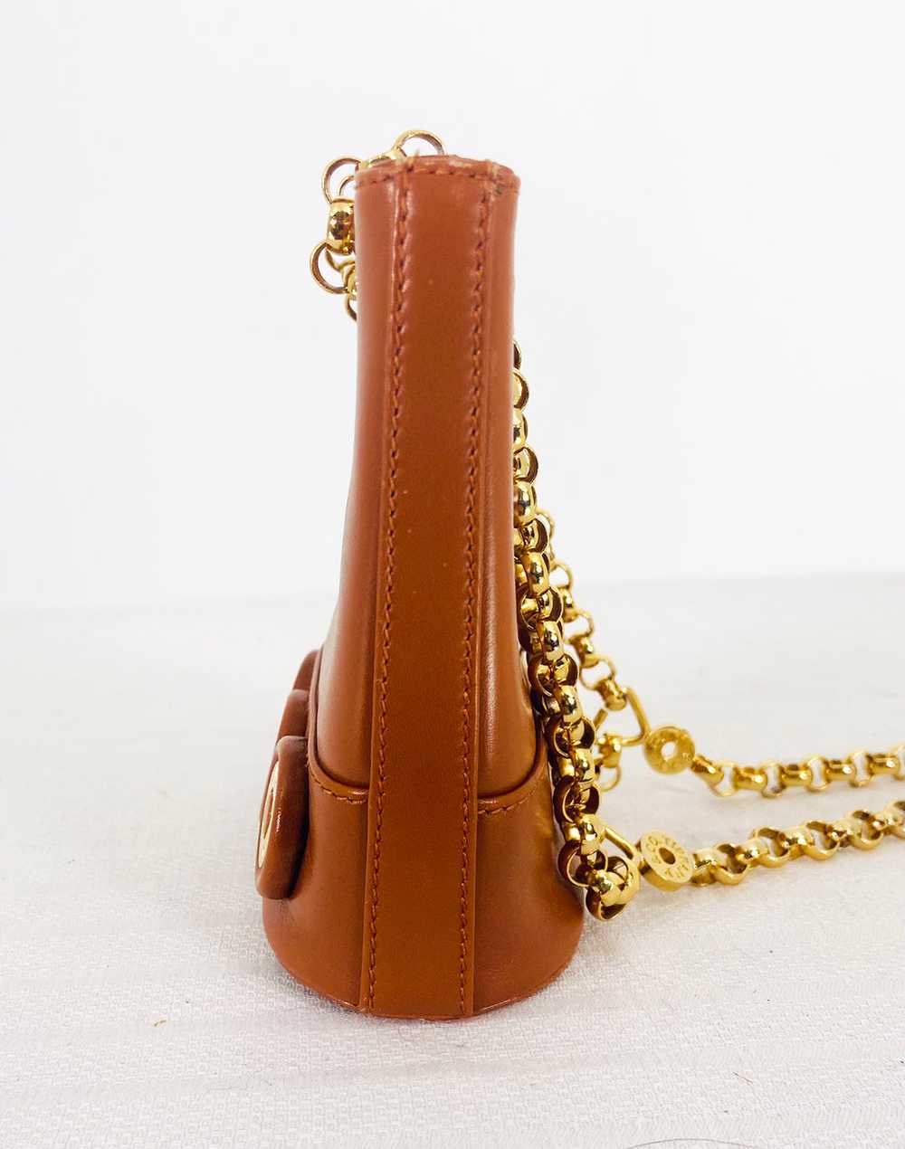 Tiffany & Co Tan Leather Gold Hardware Mini Bucke… - image 4