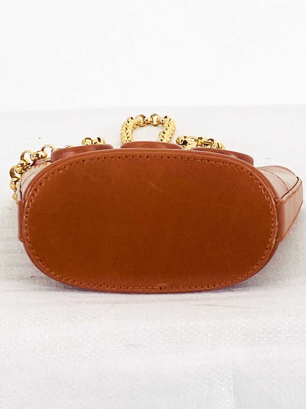 Tiffany & Co Tan Leather Gold Hardware Mini Bucke… - image 5