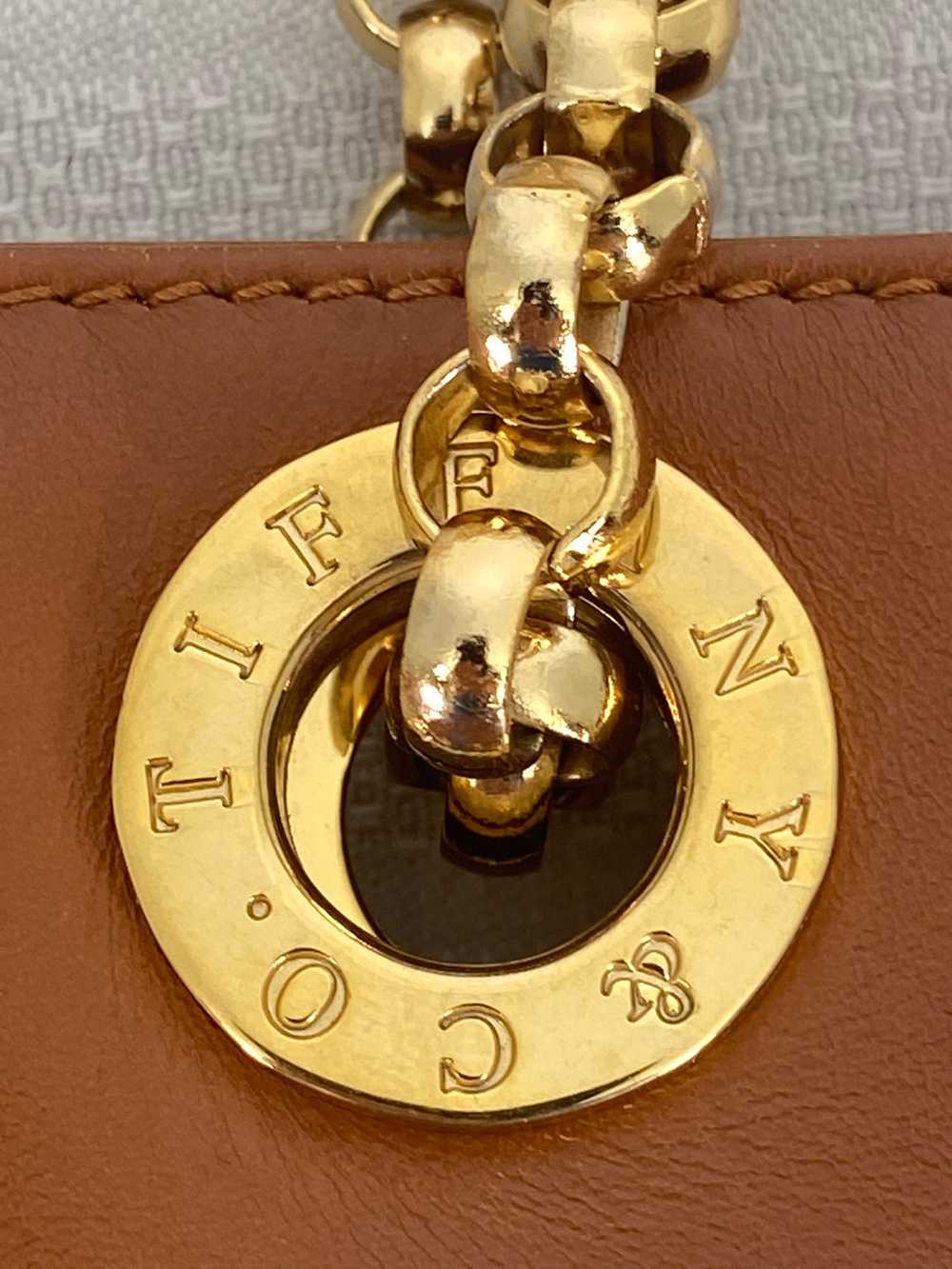 Tiffany & Co Tan Leather Gold Hardware Mini Bucke… - image 8