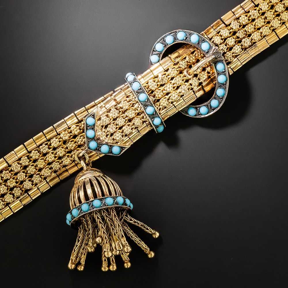 Portuguese Victorian-Inspired Turquoise Chrysocol… - image 2