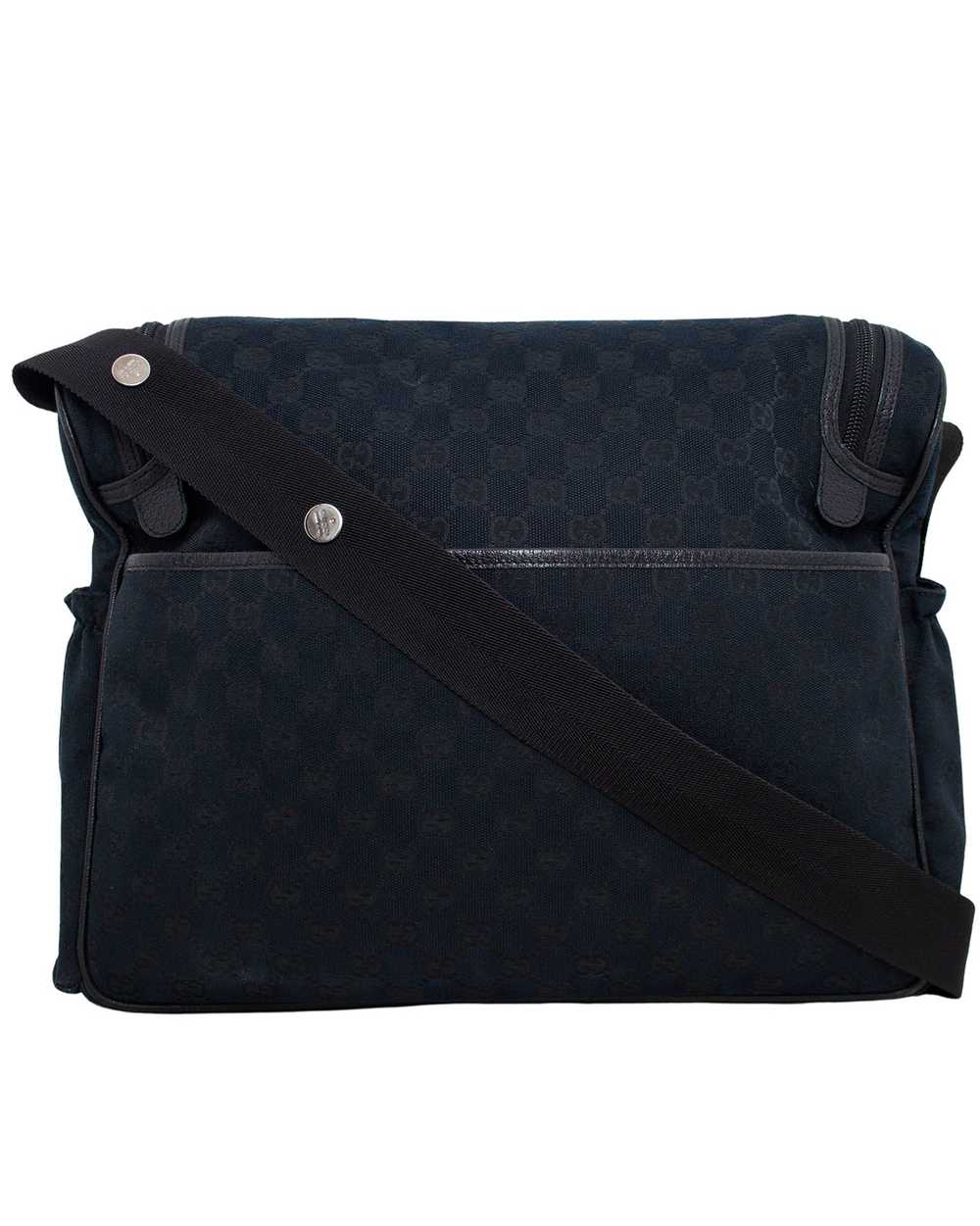 Gucci Black Monogram Canvas Diaper Bag - image 3