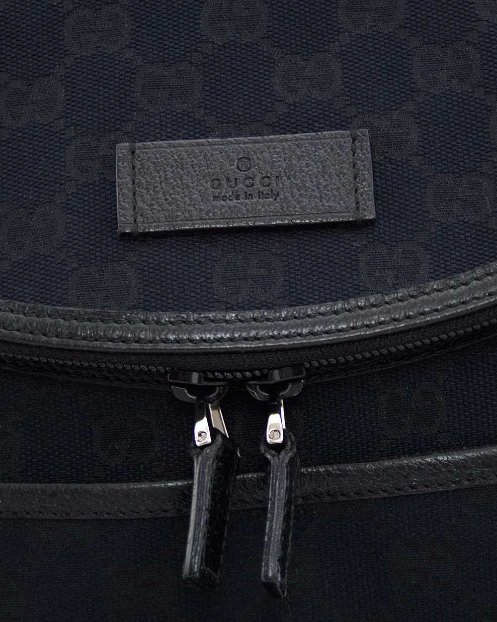 Gucci Black Monogram Canvas Diaper Bag - image 4
