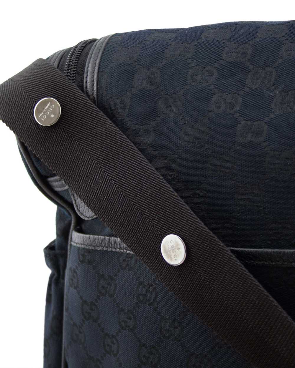 Gucci Black Monogram Canvas Diaper Bag - image 5