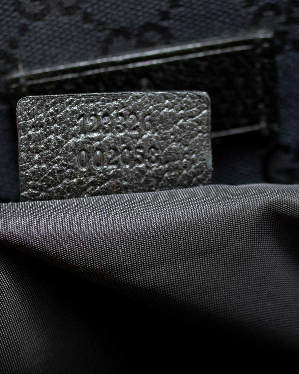 Gucci Black Monogram Canvas Diaper Bag - image 8