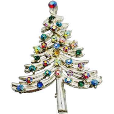 Vintage Signed Dodds Christmas Tree Brooch [A796] - image 1