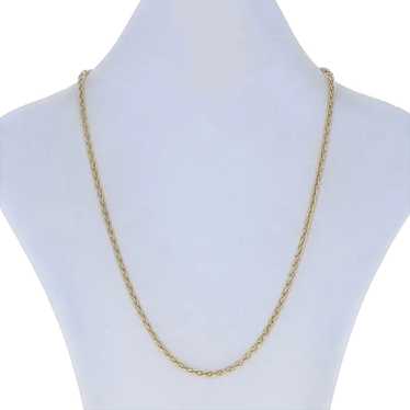 Yellow Gold Wheat Chain Necklace 18 3/4" - 14k - image 1