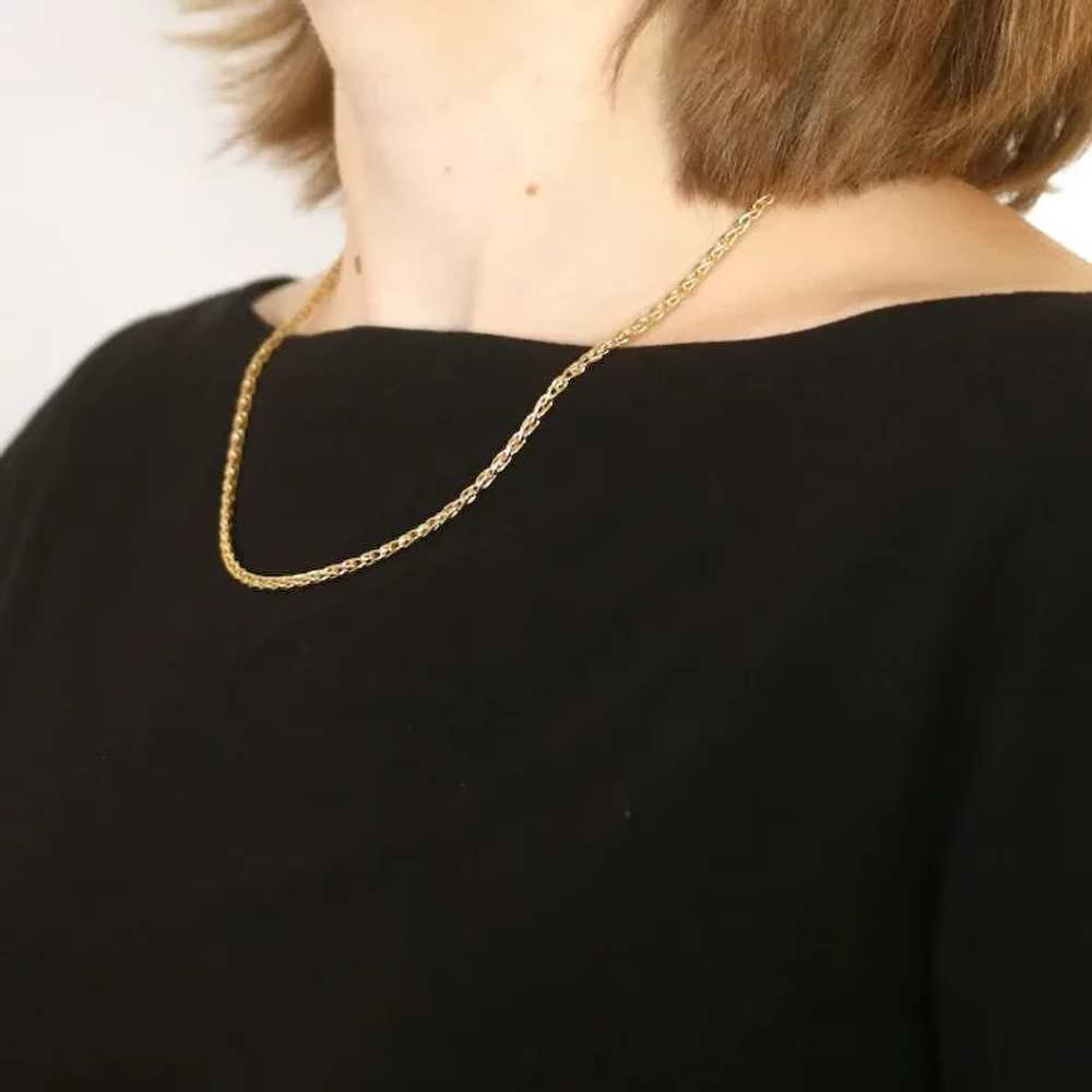 Yellow Gold Wheat Chain Necklace 18 3/4" - 14k - image 4