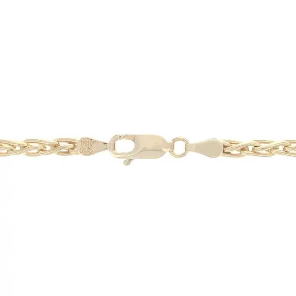 Yellow Gold Wheat Chain Necklace 18 3/4" - 14k - image 6