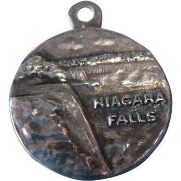 Vintage Sterling Silver Niagara Falls Charm Small