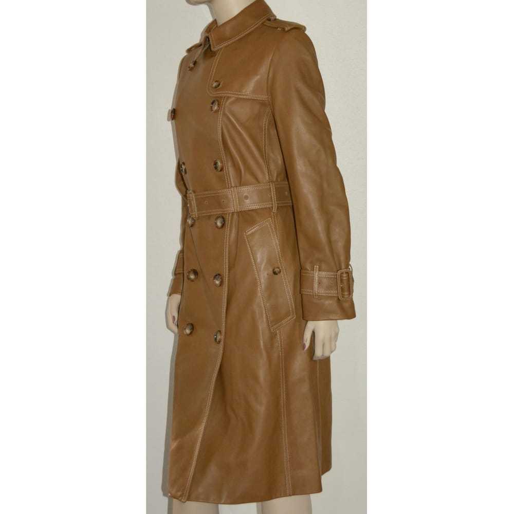 Burberry Leather trench coat - image 4
